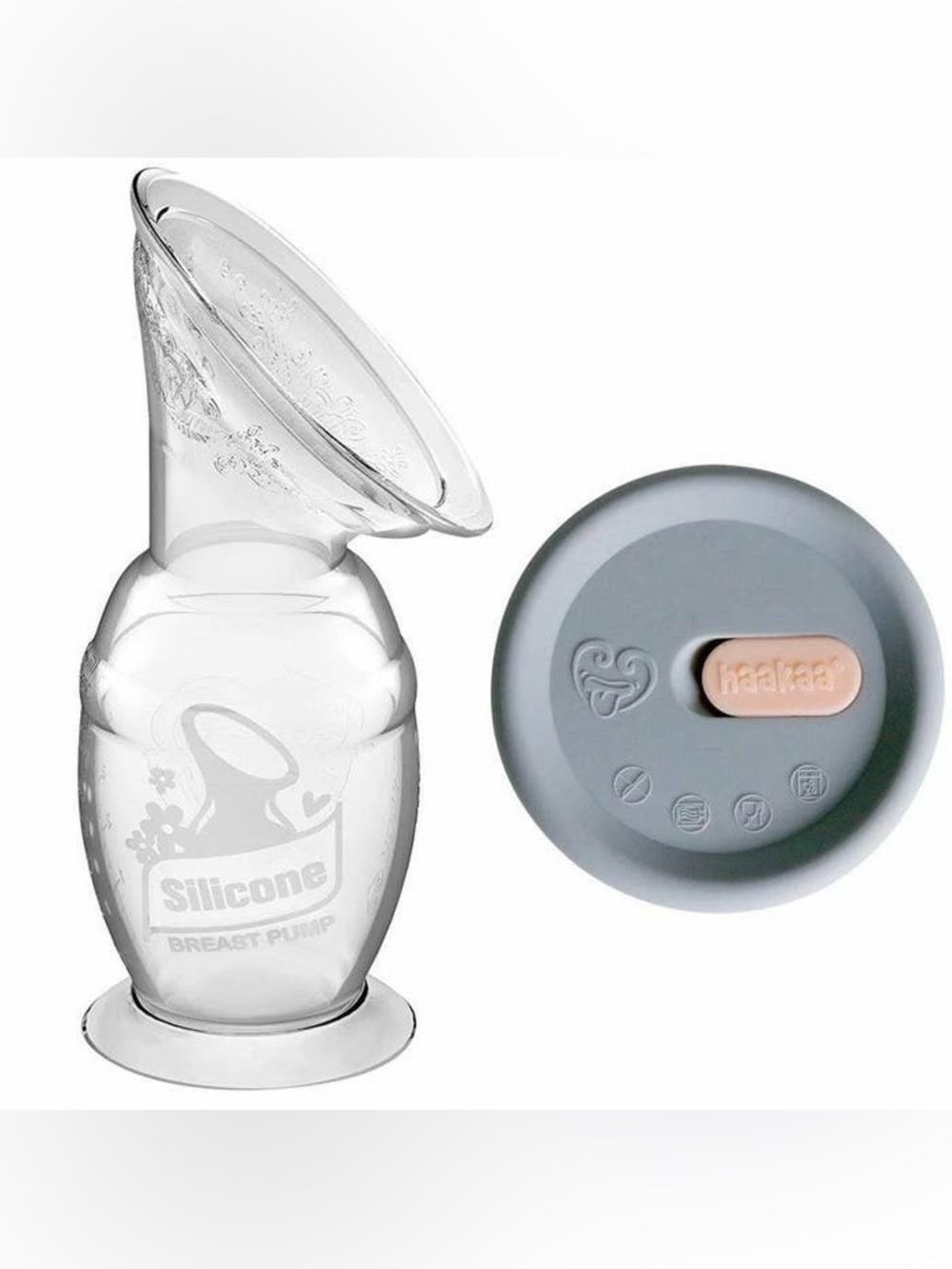 Silicone Breast Pump with Lid (150 mL)
